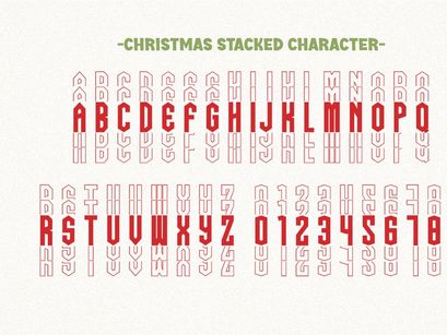 Christmas Stacked - Vintage Display Font