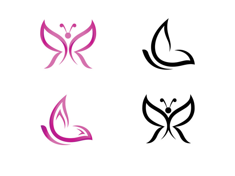 Butterfly logo vector design
