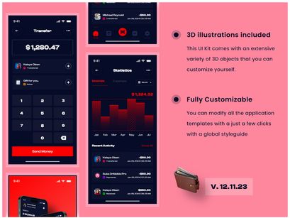 Wallet Banking App UI Kits