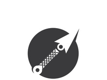 ninja weapons vector logo