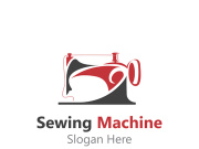 Sewing Machine Logo design concept, Tailor Sewing vector, Fashion Simple Design Template
