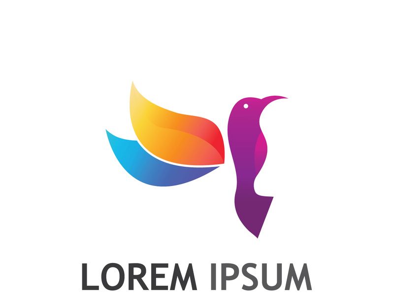 Beautiful and colorful bird creative logo design.
