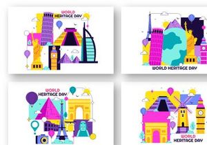 10 World Heritage Day Illustration