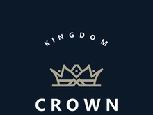 Premium style crown logo vintage abstract symbol. Royal king icon. Modern luxury brand element sign. Vector illustration