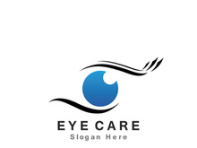 Eye Care vector logo design icon