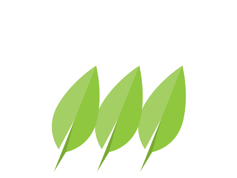 Logos of green Tree leaf ecology
