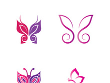 Butterfly logo icon vector design illustration