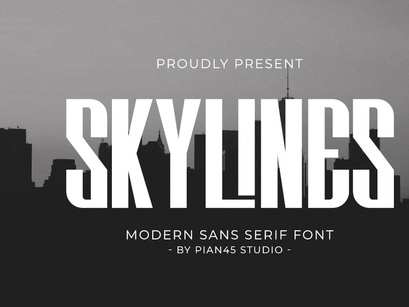 Skylines - Modern Sans Serif Font