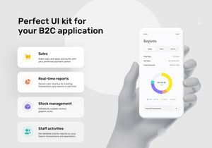 Business To Customer (B2C) Mobile UI Kit [SKETCH]