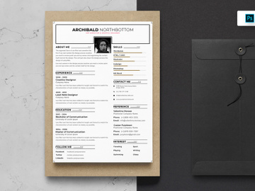 Resume CV Template-65 preview picture