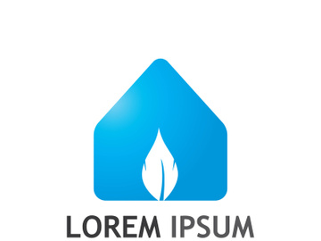 Natural green leaf logo. preview picture