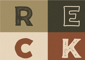 Reckfield Rough Font