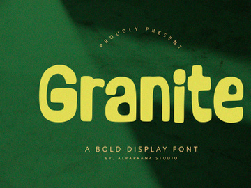 Granite - Bold Display Font preview picture