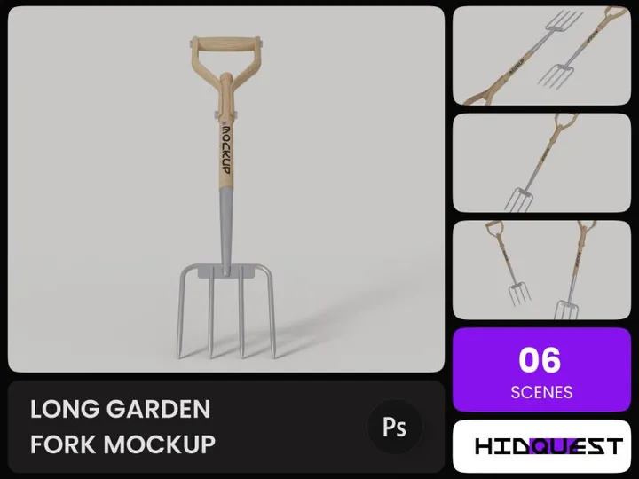 Long Garden Fork Mockup
