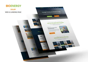 Solar Energy web UI landing page template