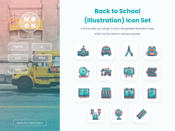 Back to School Icon Set preview picture