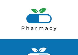Pharmacy health abstract logo.