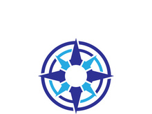 Compass logo template vector icon illustration design