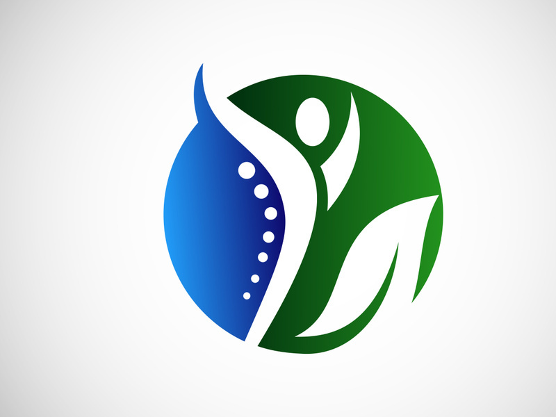Creative Medical Chiropractic Concept Logo Design Template