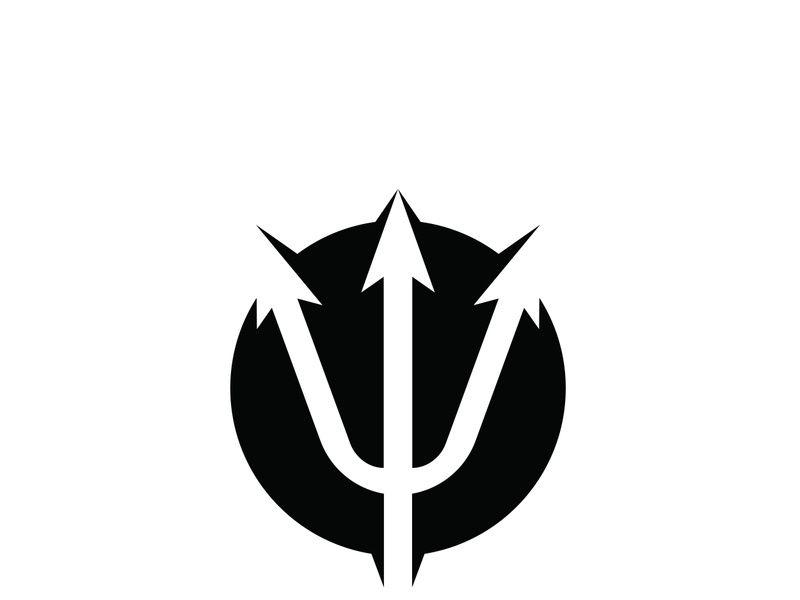 Trident Logo Template vector icon illustration design