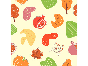 Autumn bounty abstract seamless pattern preview picture