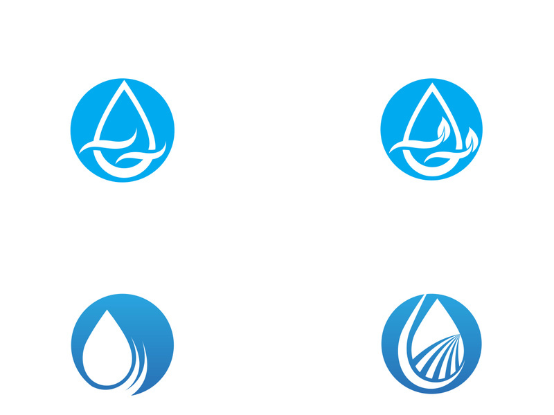 Water drop Logo Template vector