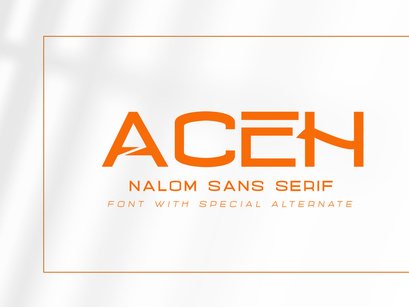 Nalom Sans Serif Typeface Font Family